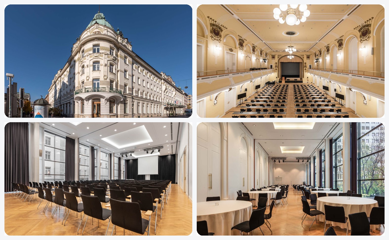 Grand Hotel Union — facade, grand ballroom and conference halls